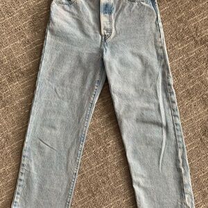 Women’s Levi's Ribcage Straight Ankle Light Wash Jeans